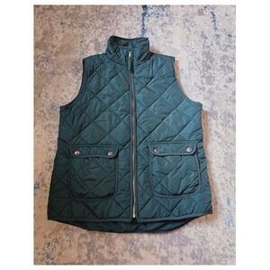 Thread & Supply Women's Size Medium Puffer Vest Michigan Vest Gold Accents